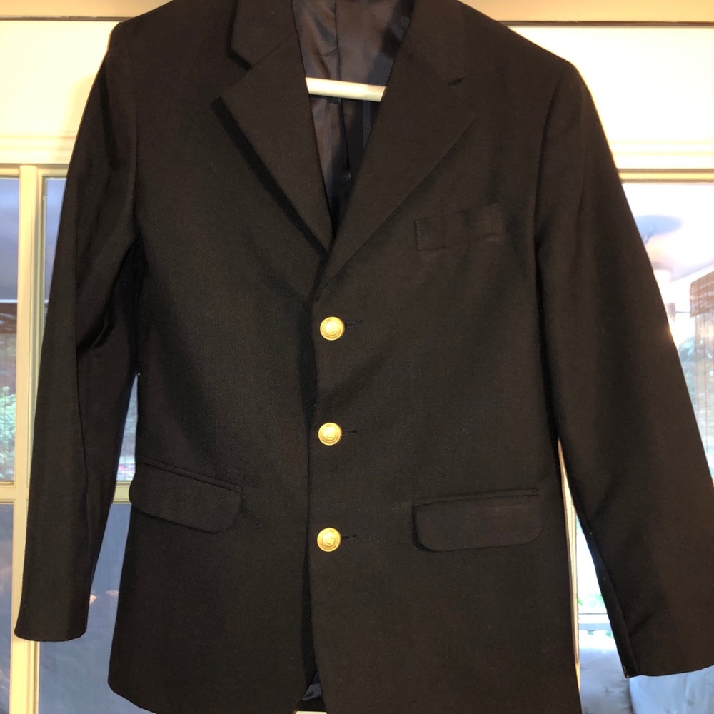 Claiborne Navy Blue Boys Blazer